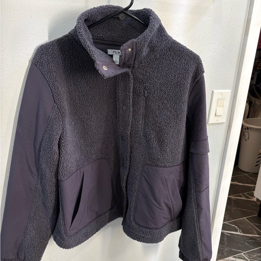 Fuzzy Women's Jacket in Charcoal by PLX